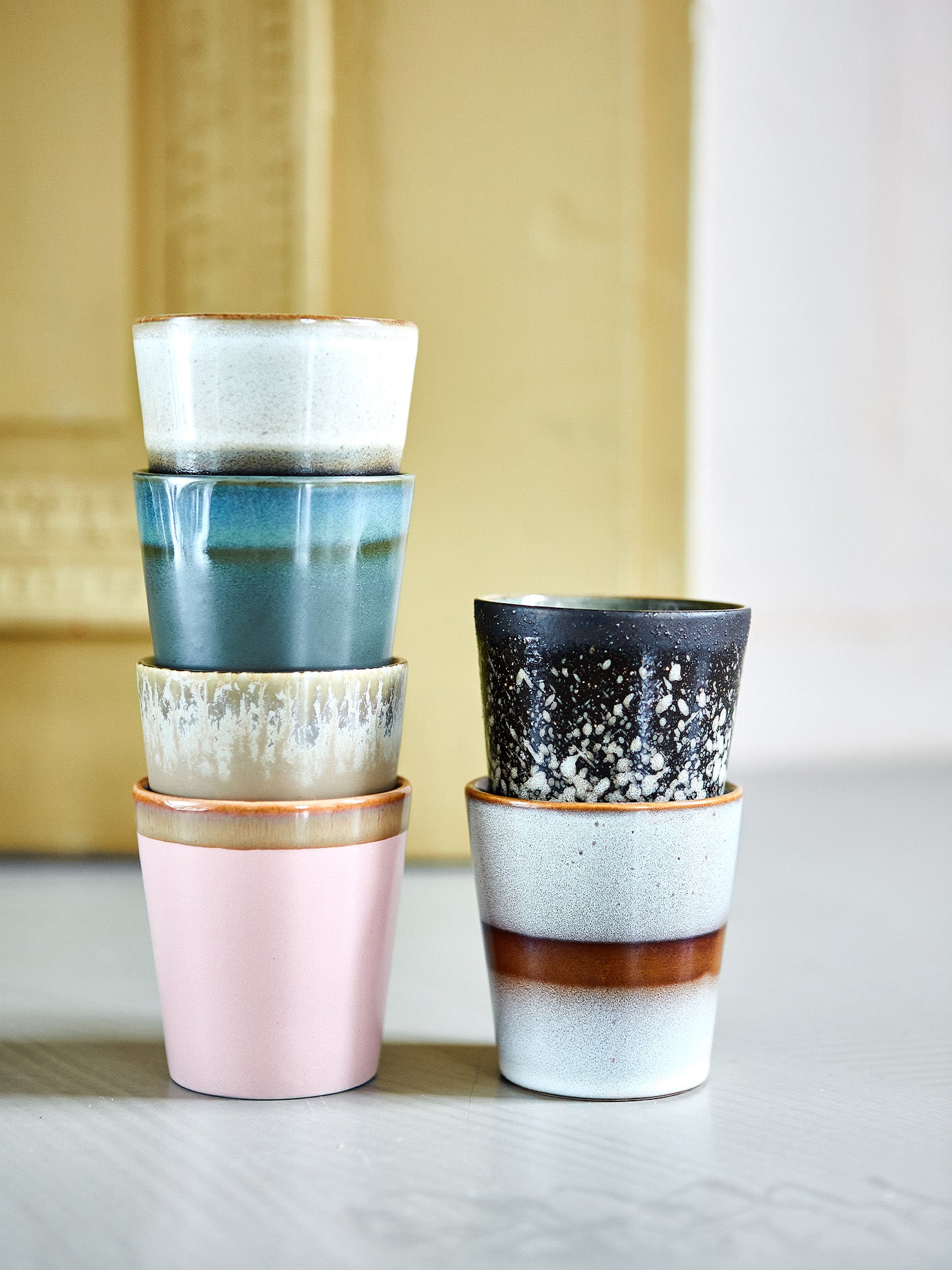 70s ceramics - Kaffee Becher Oberon (6er-Set)