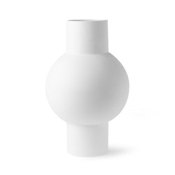 Vase M - Matt/Weiß