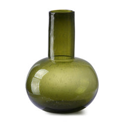 Glasgeblasene Vase L - Grün