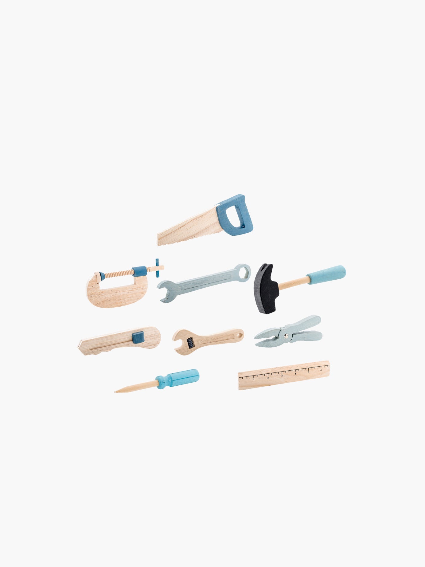 Robin Spielzeug-Werkzeug-Set, Blau, Buche
