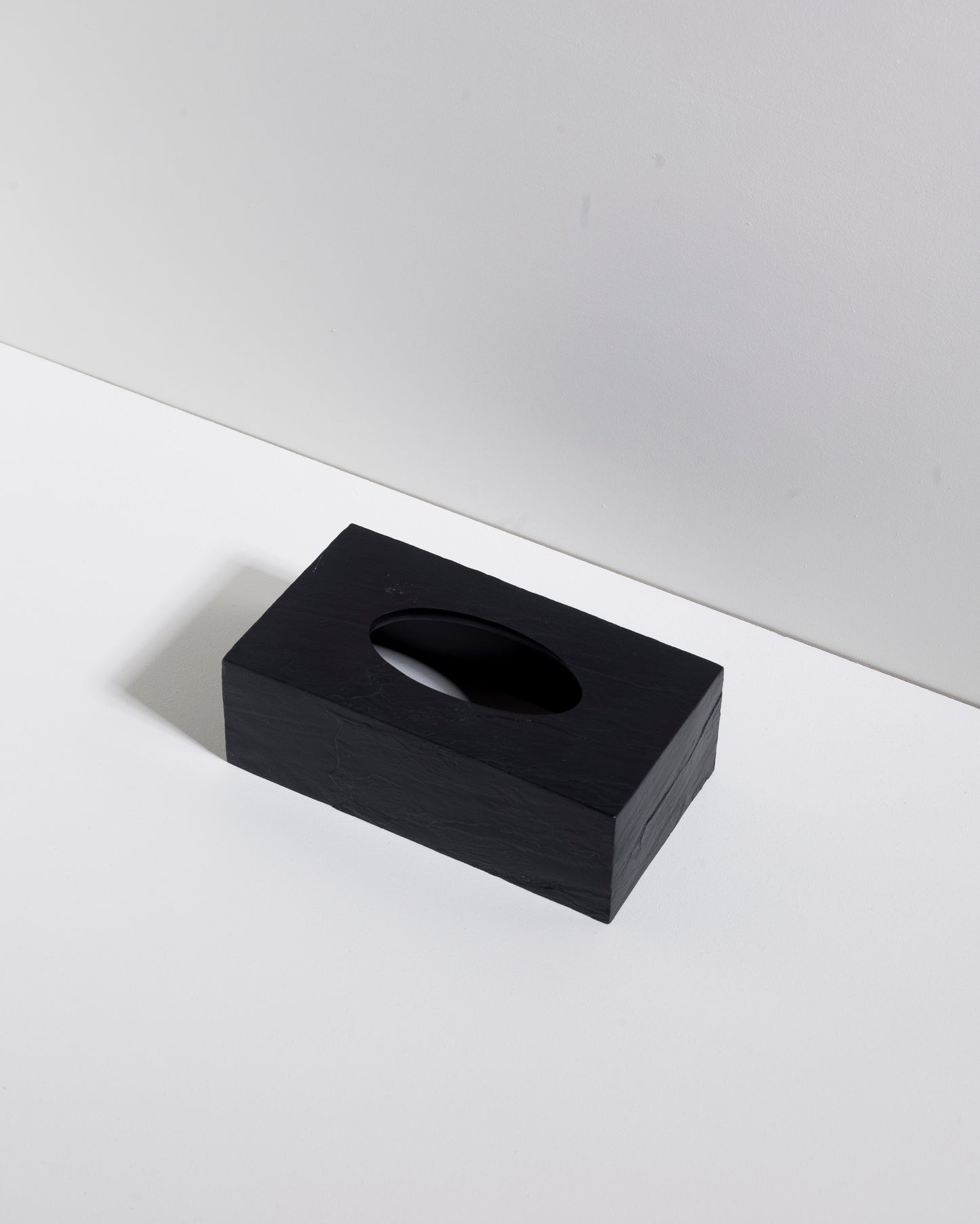 Taschentuch Box mit schwarzem Schiefereffekt