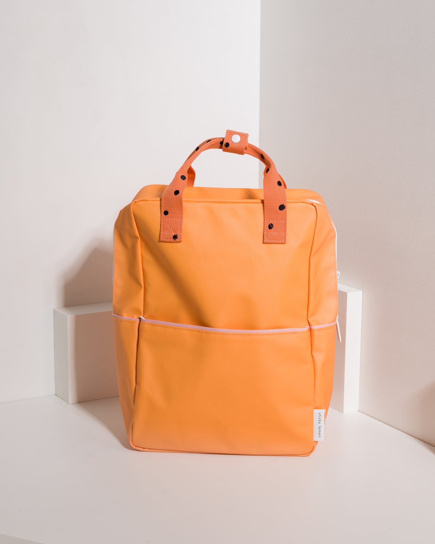 Large Backpack Freckles - Sunny Yellow - Carrot Orange - Candy Pink