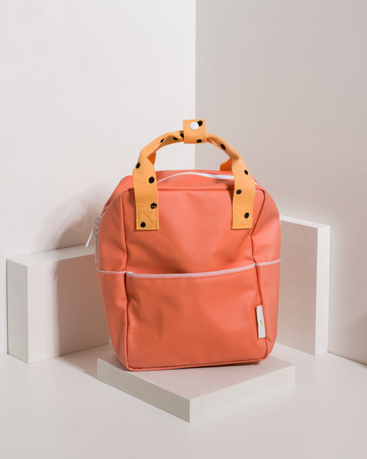 Small Backpack Freckles - Carrot Orange - Sunny Yellow - Candy Pink