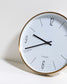 Wanduhr Clock Couture - weiß/gold